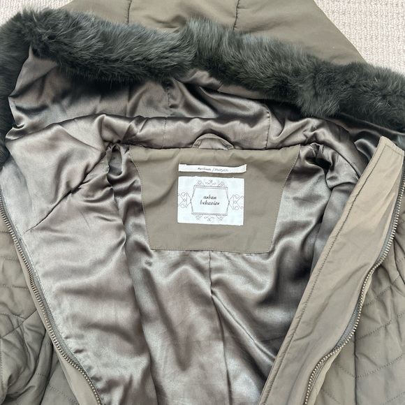 Vintage Urban Behaviour Fur Trim jacket with lace up detail - Picture 3 of 3